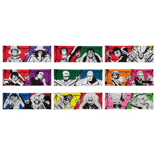 Ichiban Kuji ONE PIECE The Greatest Battle - Prize H: Complete Long Towel Set Duel Collection (9 Designs)