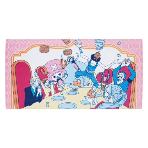 Ichiban Kuji ONE PIECE The Greatest Battle - Prize F: Big Towel featuring Alabasta Banquet Scene