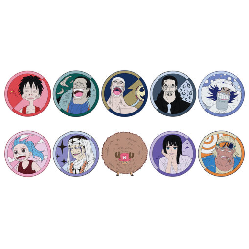 Ichiban Kuji ONE PIECE The Greatest Battle - Prize G: Complete Rubber Coaster Set (10 Designs)