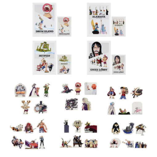 Ichiban Kuji ONE PIECE The Greatest Battle - Prize I: Complete Assortment Set (Clear Files, Stickers & Flake Seals, 10 Designs)