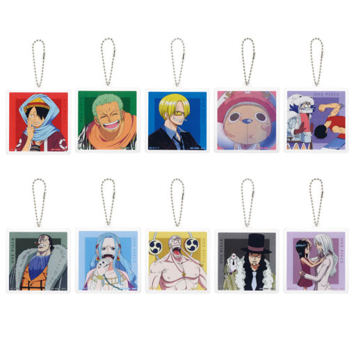 Ichiban Kuji ONE PIECE The Greatest Battle - Prize J: Complete Acrylic Charm Set (10 Designs)