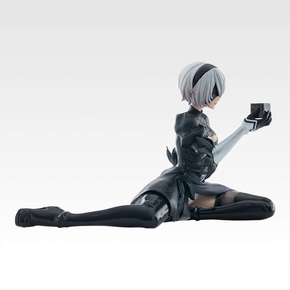 Ichiban Kuji NieR Automata Ver1.1a Glory to Mankind B Prize 2B Figure Black Box Reaction Scene