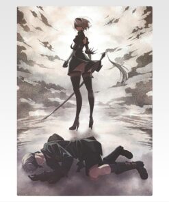 NieRAutomata Ver1.1a Glory to Mankind! Ichiban Kuji Prize D Illustrated Art Board (A3)
