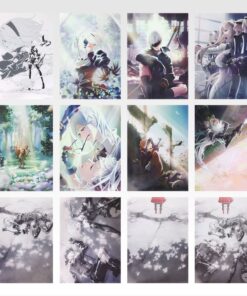 NieRAutomata Ver1.1a Glory to Mankind! Ichiban Kuji Prize F Clear Poster (A3, 12 Types)