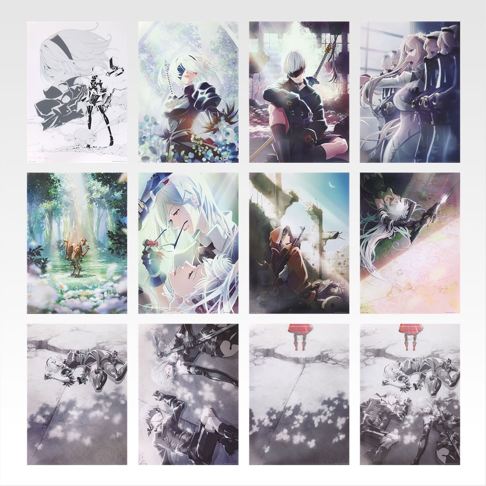 Ichiban Kuji NieR Automata Ver1.1a Glory to Mankind F Prize Clear Poster A3 12 Types